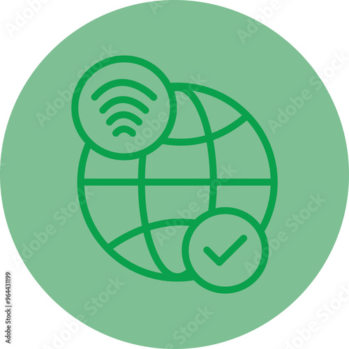 Internet Access Icon Design photo