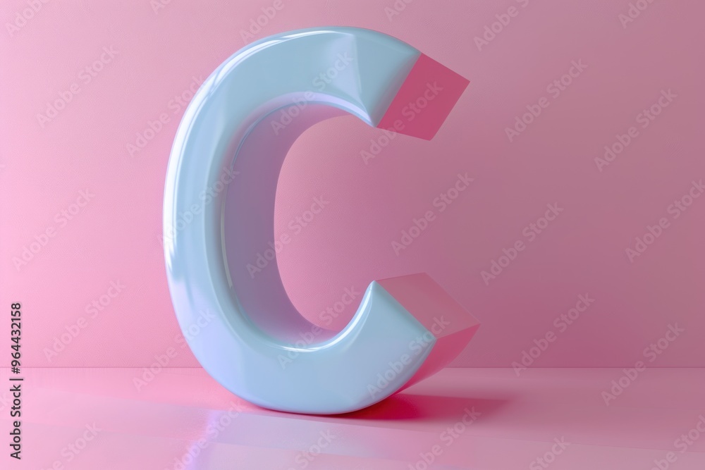 3D shiny letter 3D shiny letter