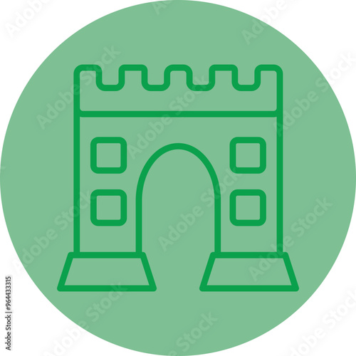 Castle Gate Icon Design