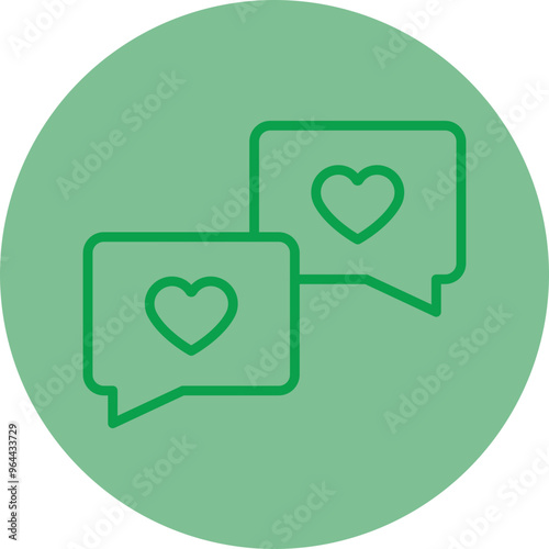 Love Message Icon Design