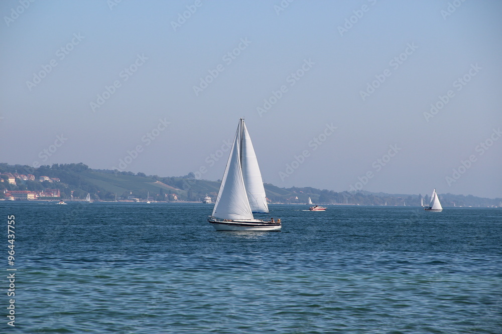 Fototapeta premium Segelboot am Bodensee