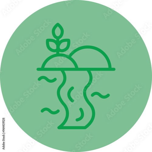River Vector Icon Design