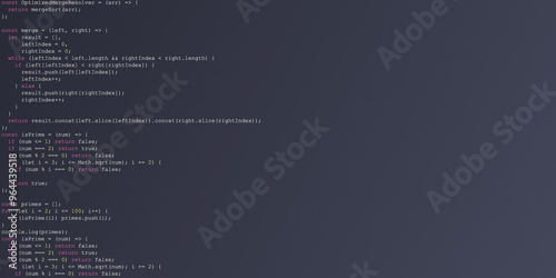 IDE Code Window: Example of Random Programmer's Code