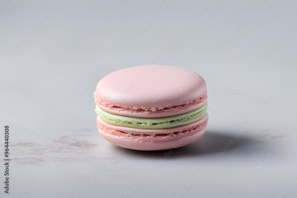 A single french macaron with pastel colors and delicate smooth surface, Ai Generated A single french macaron with pastel colors and delicate smooth surface, Ai Generated