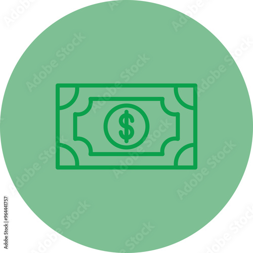 Obraz na plátně Banknote Icon Design