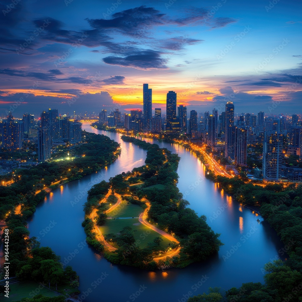 City Skyline at Golden Hour City Skyline at Golden Hour