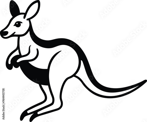 Kangaroo Bounce and Giggles Vector Art Spectacle 