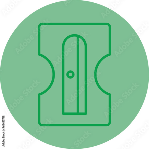 Pencil Sharpener Vector Icon Design