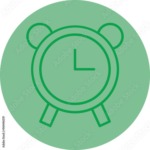 Alarm Clock Vector Icon Design