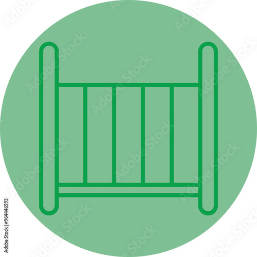 Crib Vector Icon Design