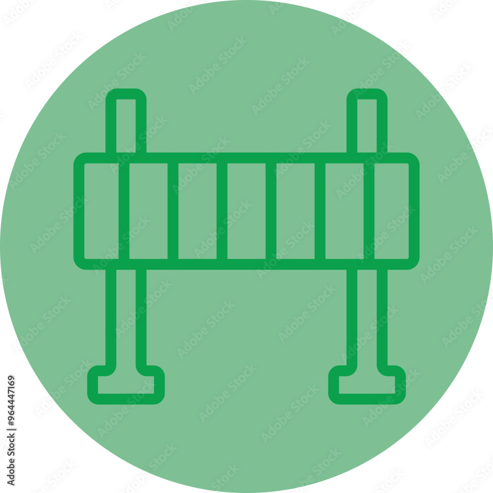 Road Obstruction Vector Icon Design