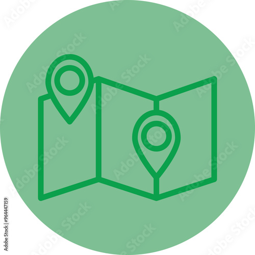 Nearby Destinations Vector Icon Design