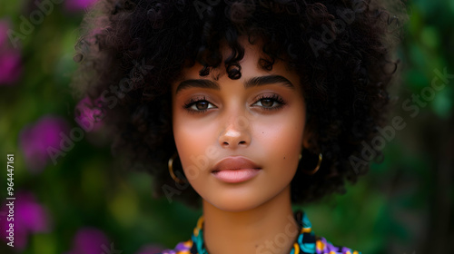 The Street Young Woman With Light Black Skin