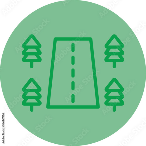 Roadside Vector Icon Design