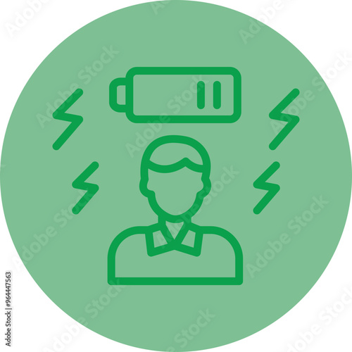 Tired Vector Icon Design