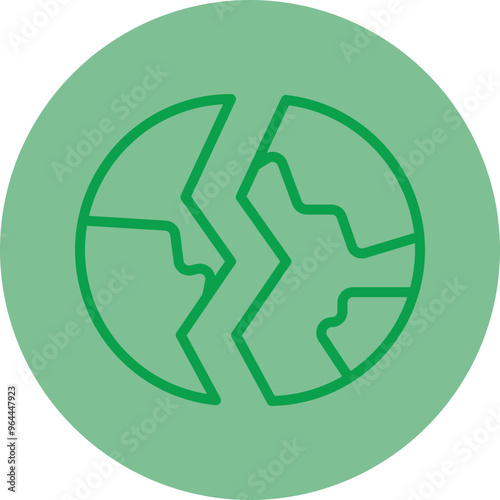 Destroyed Vector Icon Design