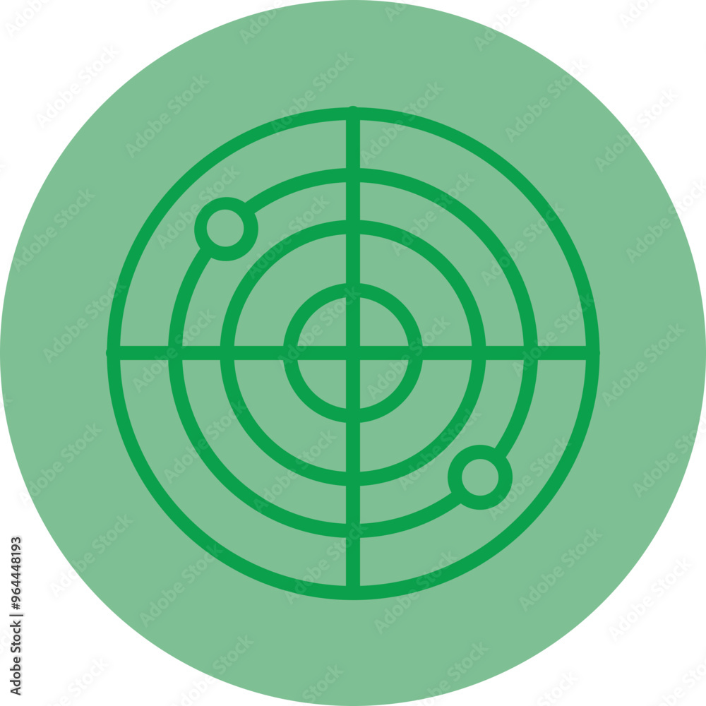 Radar Vector Icon Design Radar Vector Icon Design