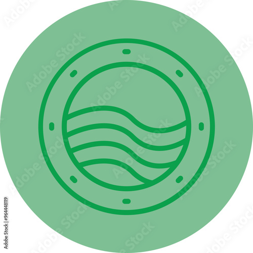 Porthole Vector Icon Design