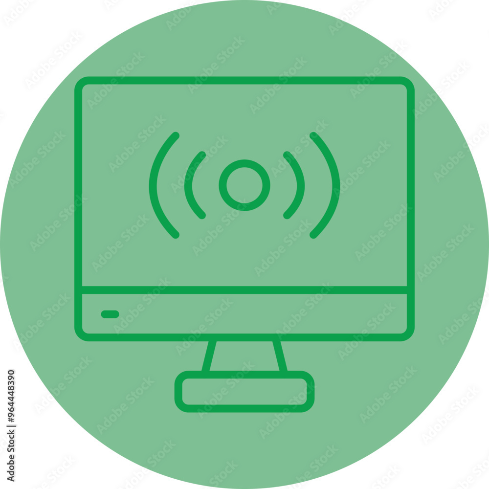 Live Broadcast Vector Icon Design Live Broadcast Vector Icon Design