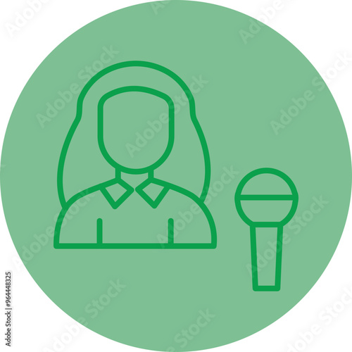 Presenter Vector Icon Design