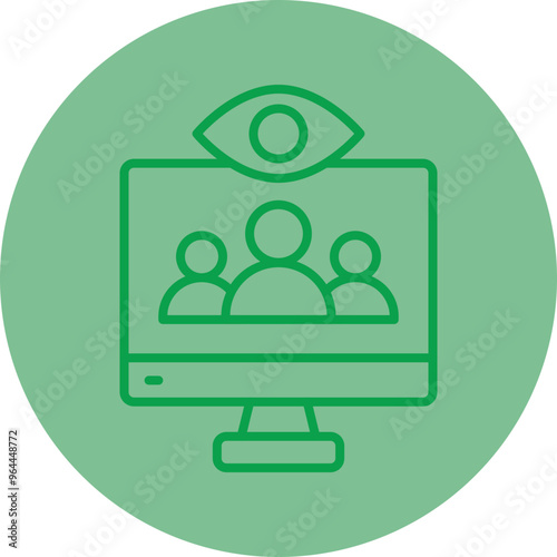 Viewers Vector Icon Design