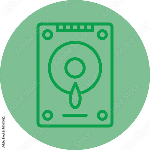 Hard Drive Vector Icon Design