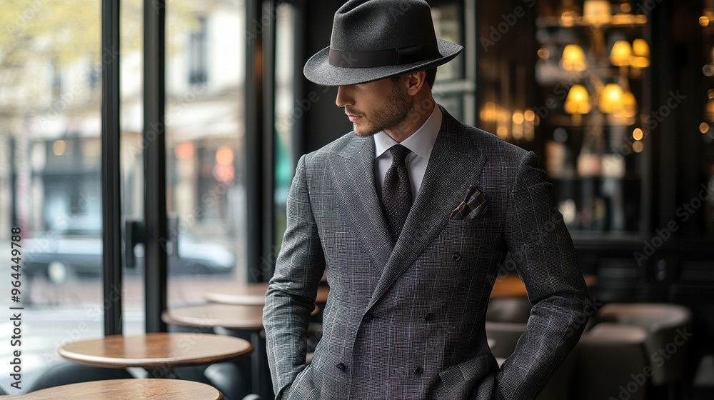 Modern Gentleman in a Sophisticated Urban Setting Modern Gentleman in a Sophisticated Urban Setting