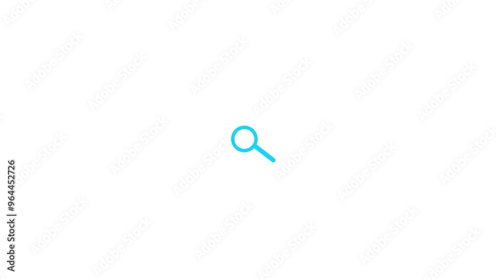 Magnifying glass search icon animation Magnifying glass search icon animation