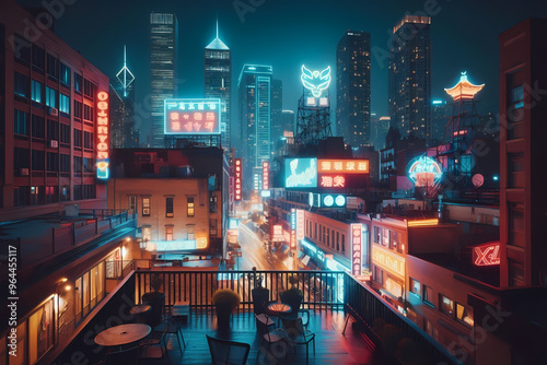 night view of the city image