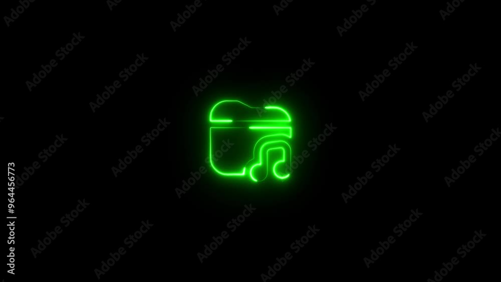 Animated Neon Music Symbol file Classic Melody Sign with Glowing Neon Illuminated Led Light Isolated on Black Background. Animated Neon Music Symbol file Classic Melody Sign with Glowing Neon Illuminated Led Light Isolated on Black Background.