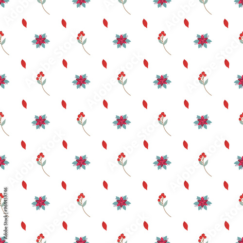 Wallpaper Mural Traditional Vector Pattern Design in Christmas of December Torontodigital.ca