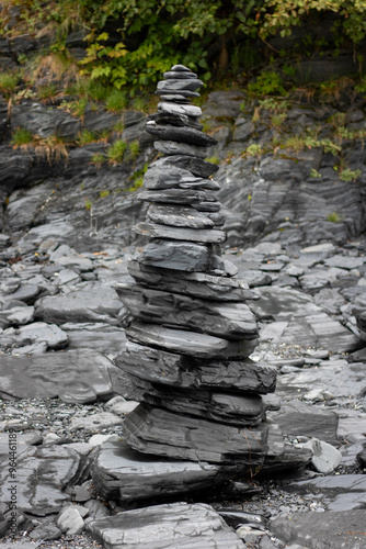 Canvas Print Rock formation on the beach