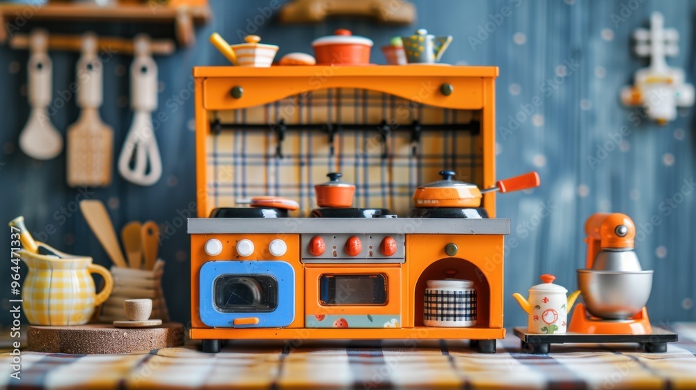 Toy Kitchen or Playhouse: Miniature play space with pretend cooking or house activities, promoting imaginative play and creativity through fun, hands-on interaction.
Toy Kitchen or Playhouse: Miniature play space with pretend cooking or house activities, promoting imaginative play and creativity through fun, hands-on interaction.