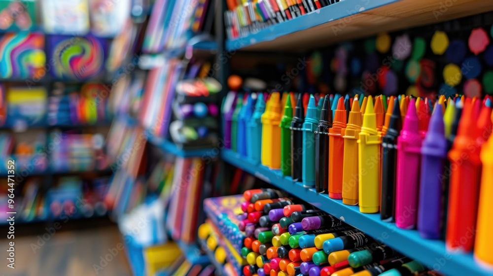 Arts and Crafts Supplies: An organized set of markers, crayons, and craft materials stored neatly on a shelf or in a corner, inspiring creativity and imagination.
Arts and Crafts Supplies: An organized set of markers, crayons, and craft materials stored neatly on a shelf or in a corner, inspiring creativity and imagination.