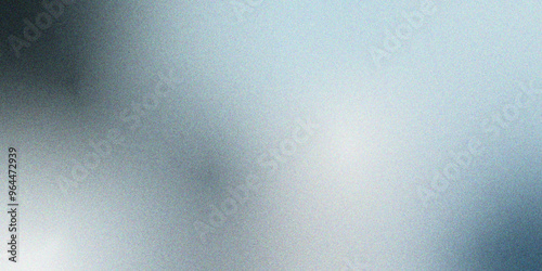 Grungy light gray and silver grainy gradient background with grainy noise abstract banner design. Abstract reflective shiny gray & white foil gradient blurred shine. Colorful blurry gradient abstract 