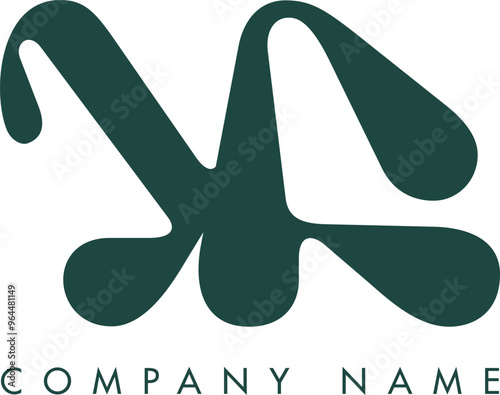 Creative Abstract Initial Letter AY Logo Design