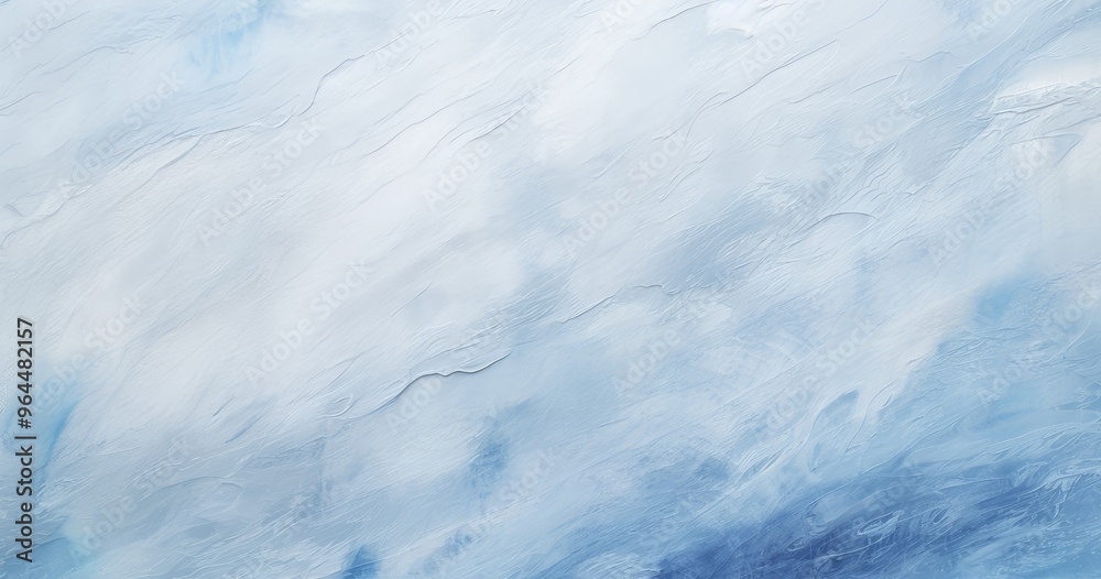 Fototapeta premium A serene abstract background featuring soft blue and white hues, ideal for use in digital designs or as a calming backdrop.