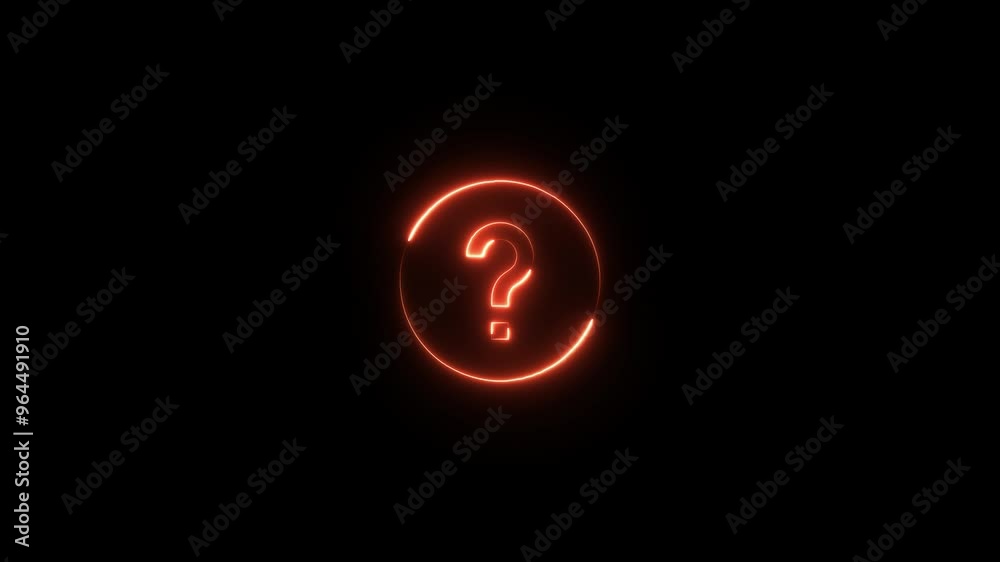 Outline query silhouette. Neon question mark icon. Blue and pink neon glowing question mark . Outline query silhouette. Neon question mark icon. Blue and pink neon glowing question mark .