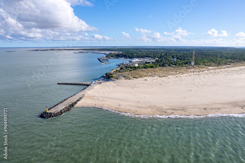 Pointe de la Grave, at the northern tip of Gironde, offers stunning views where the estuary meets the Atlantic Ocean, with sandy beaches and vistas of the Cordouan Lighthouse.
 photo