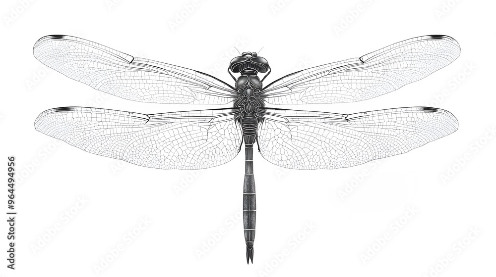 Dragonfly Wings from Dots and Lines: A dragonfly in flight, its delicate wings and elongated body drawn with a fine network of dots and thin lines.
Dragonfly Wings from Dots and Lines: A dragonfly in flight, its delicate wings and elongated body drawn with a fine network of dots and thin lines.