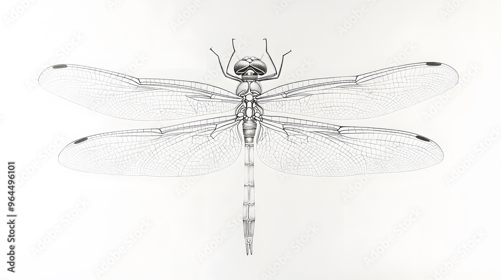 Dragonfly Wings from Dots and Lines: A dragonfly in flight, its delicate wings and elongated body drawn with a fine network of dots and thin lines.
Dragonfly Wings from Dots and Lines: A dragonfly in flight, its delicate wings and elongated body drawn with a fine network of dots and thin lines.