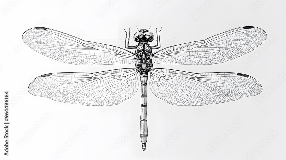 Dragonfly Wings from Dots and Lines: A dragonfly in flight, its delicate wings and elongated body drawn with a fine network of dots and thin lines.
Dragonfly Wings from Dots and Lines: A dragonfly in flight, its delicate wings and elongated body drawn with a fine network of dots and thin lines.