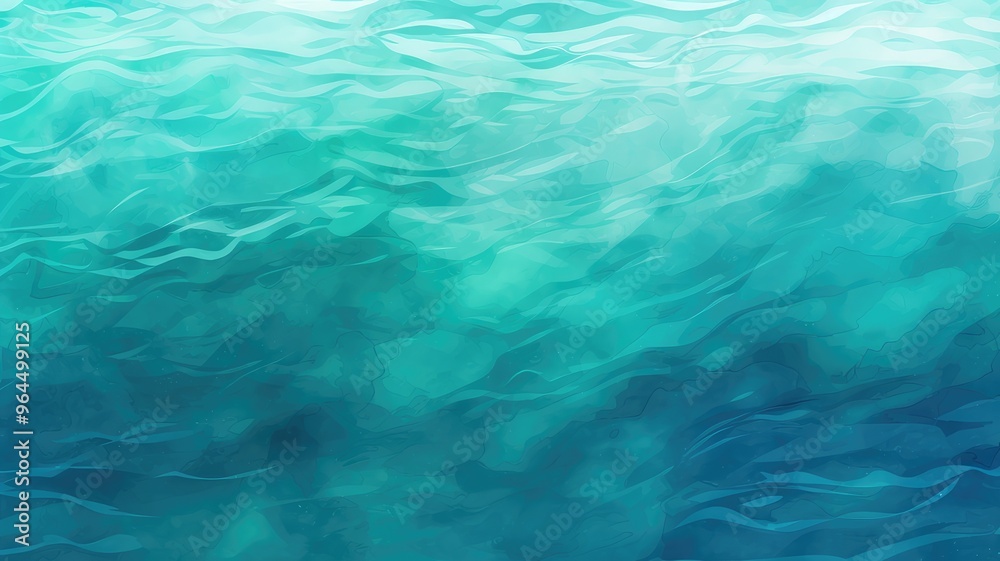 A serene abstract representation of water, showcasing gentle waves and a gradient of blue and turquoise hues. A serene abstract representation of water, showcasing gentle waves and a gradient of blue and turquoise hues.