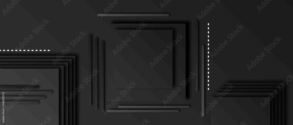 abstract background featuring geometric shapes in black background abstract background featuring geometric shapes in black background