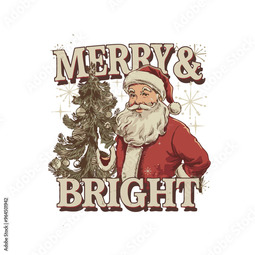  Retro Christmas Vibes T-shirt design