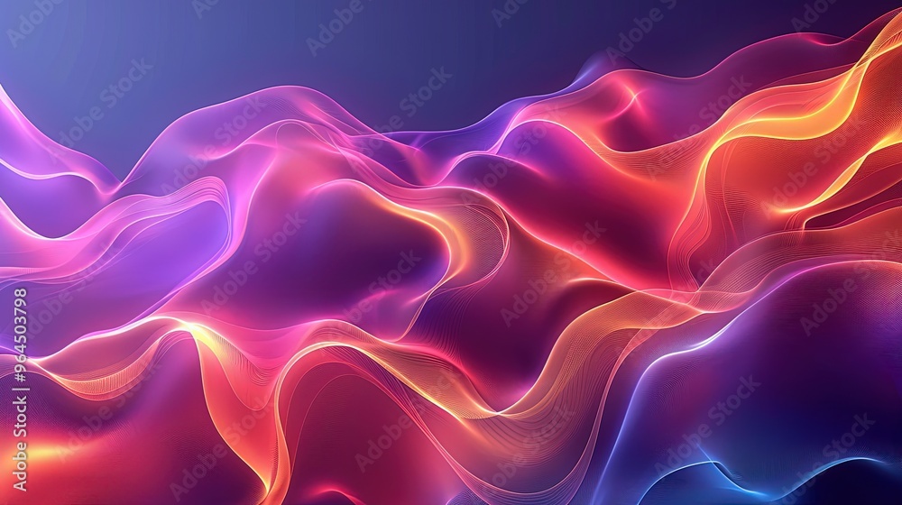 Obraz premium abstract wave colour harmony background