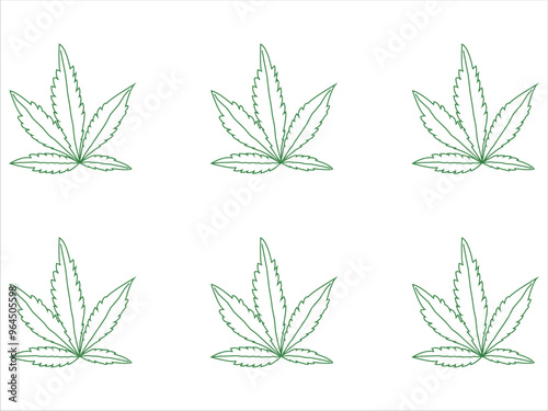 marijuana cannabis leaf icon vector