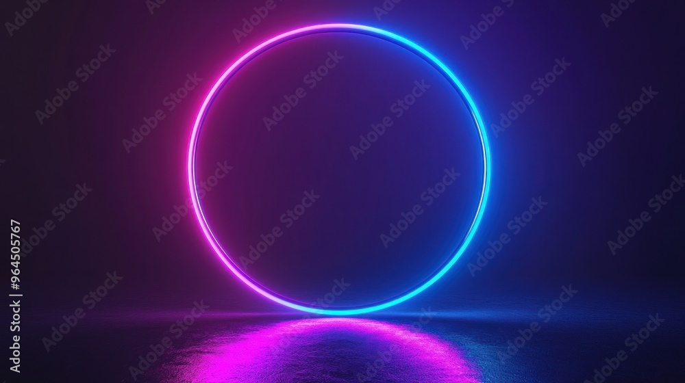 Neon Circle Abstract Neon Circle Abstract