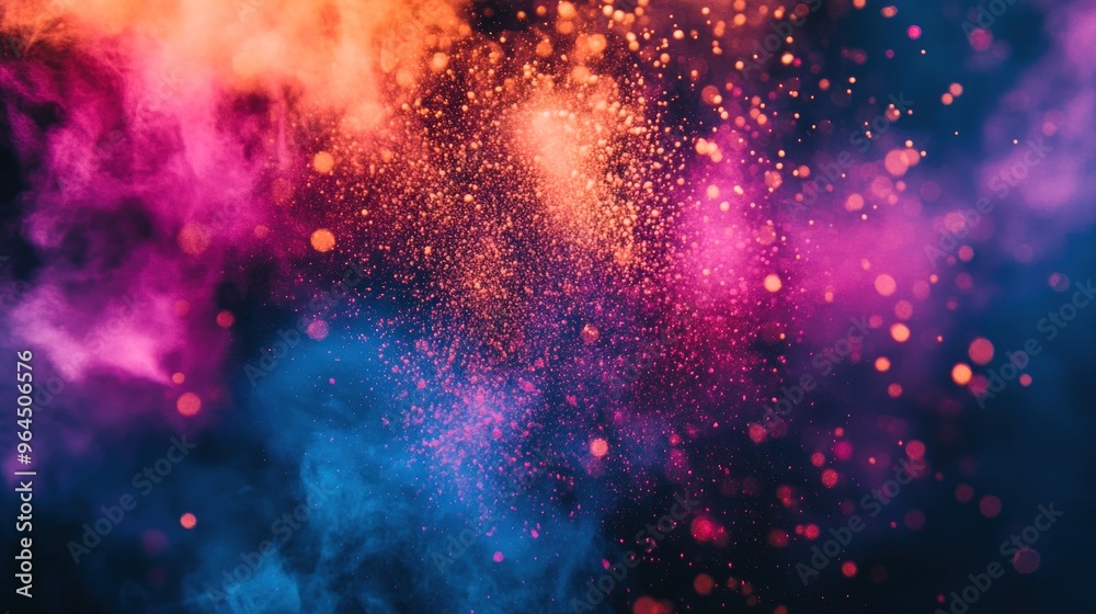 Abstract Colorful Explosion with Sparks Abstract Colorful Explosion with Sparks