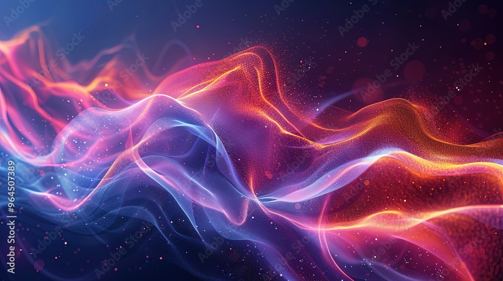 Fototapeta premium abstract wave colour harmony background